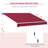 Outsunny Retractable Awning Patio Awnings Sun Shade Shelter With Manual Crank Handle, 280G/M² UV & Water-Resistant Fabric And Aluminum Frame For Deck, Balcony, Yard-111473357-111473358