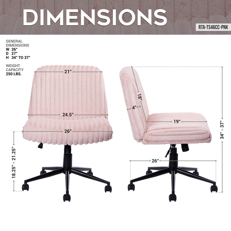 Fauteuil de jeu rotatif réglable rose Jettine