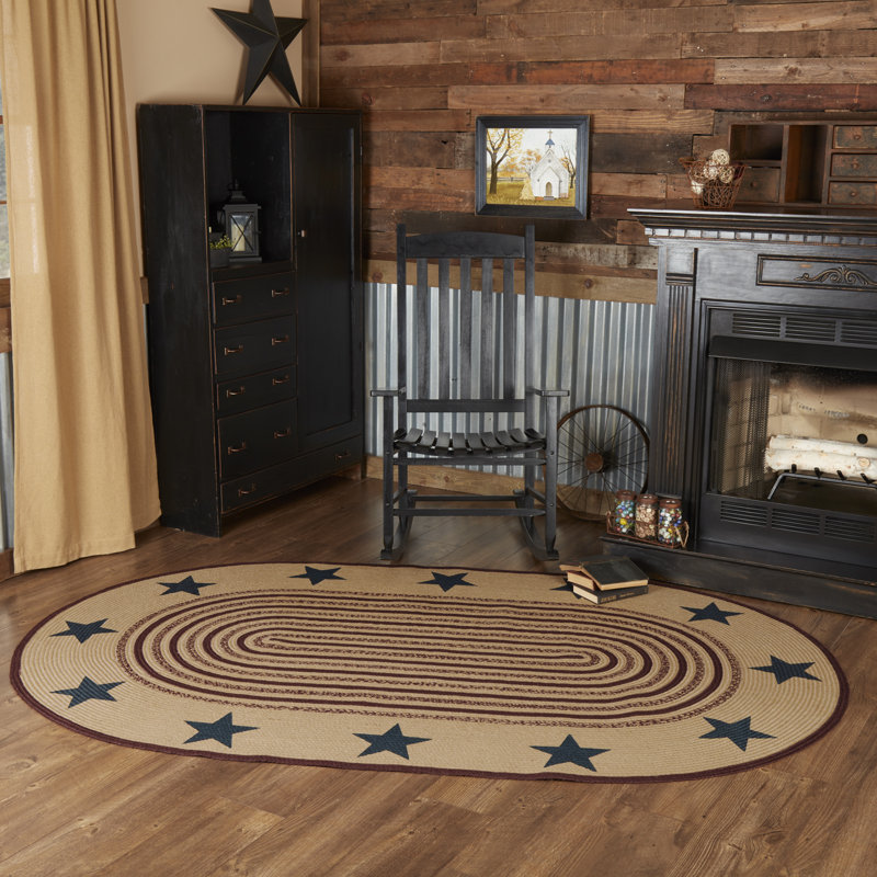 Probst Geometric Indoor Rug, Oval 5' x 8'