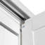 Lit escamotable double avec rangement, en bois MDF, blanc moderne pour petites chambres