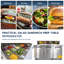 Fennel 72" Stainless Steel Prep Table Refrigerator with Cutting Board, Storage Drawer and Protective Lid