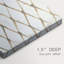 «Neutral Lattice I», toile tendue sur mesure avec châssis - 3 pièces-2146097869