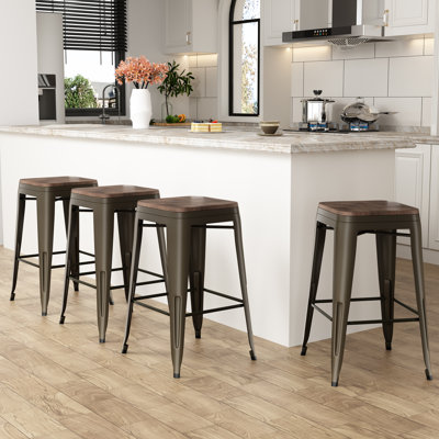Hartung Counter Stool with Metal Frame