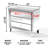 Yolanta 33" Mirrored Glass Nightstand with 3 Storage Drawers