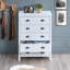 Commode haute, commode blanche avec tiroirs