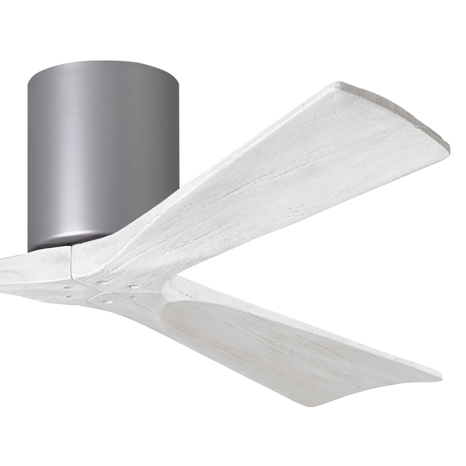 Olivier Ceiling Fan, Brushed Nickel, 52", Matte White