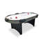 Blanc / gris foncé + tables de hockey ovales en bois manufacturé noir