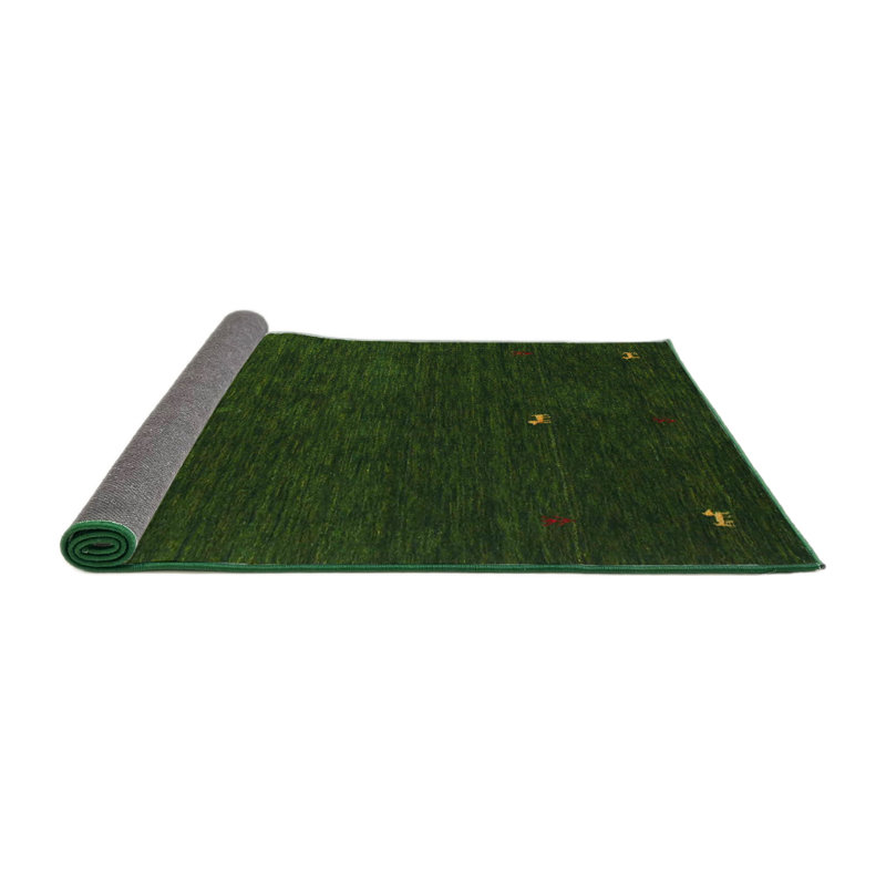 Tapis vert foncé Adamine, Rond 5 pi