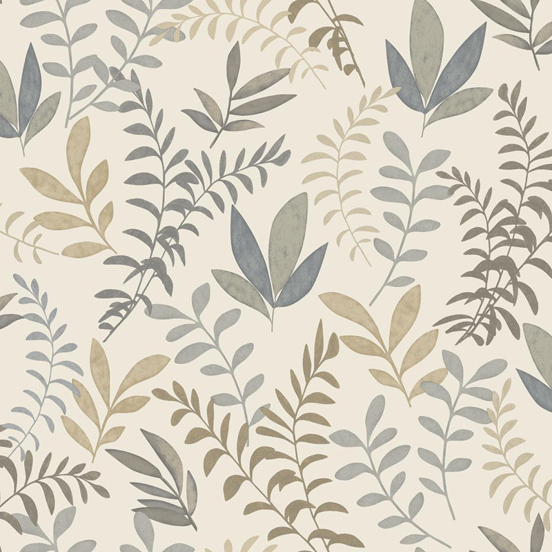 Rouleau de fleurs Eini, Gris