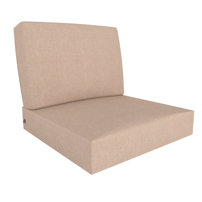 Outdoor 5" Seat / Back Cushion With Eco-Friendly Olefin Fabric, Brown