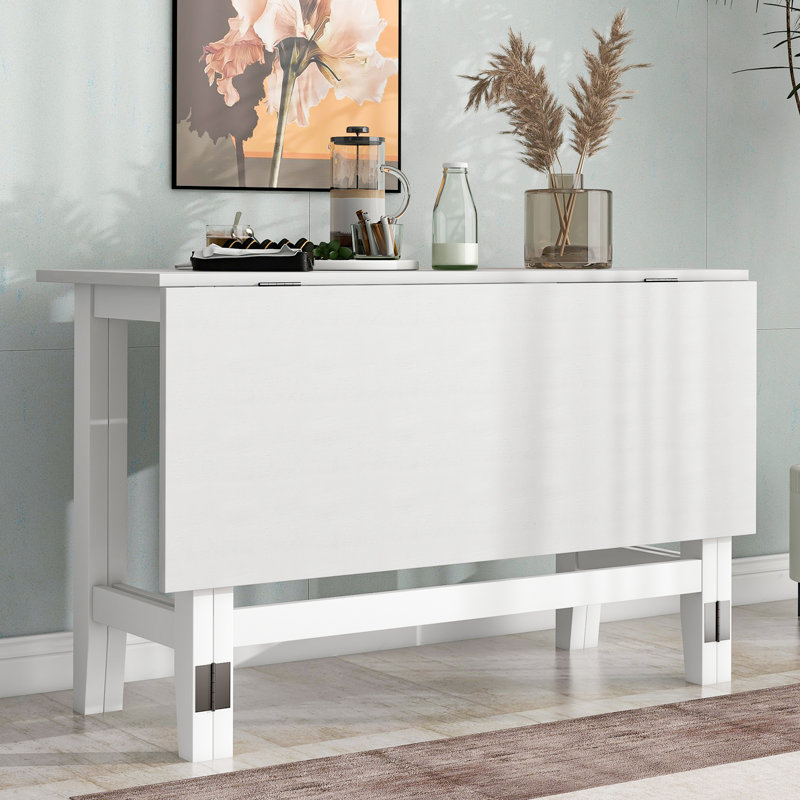 Table de salle à manger extensible Farmhouse, White