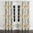 Boho Curtains - Orange Botanical Sand Garden Velvet Grommet Curtain - 1 Panel-1602222470-1602222464
