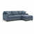 Polyester bleu gris, bleu ardoise
