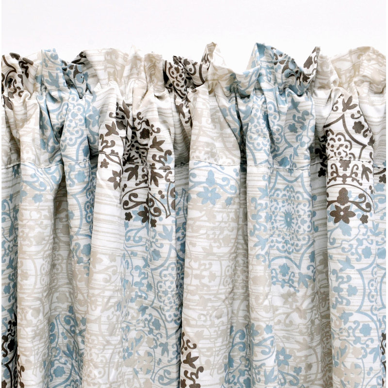Geometric Tailored Window Valance
