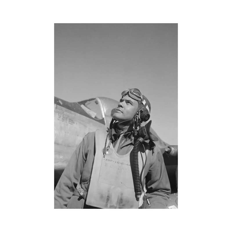 Benjamin Oliver Davis Jr., Commander of the Tuskegee Airmen 1 Piece Wrapped Canvas Wall Art