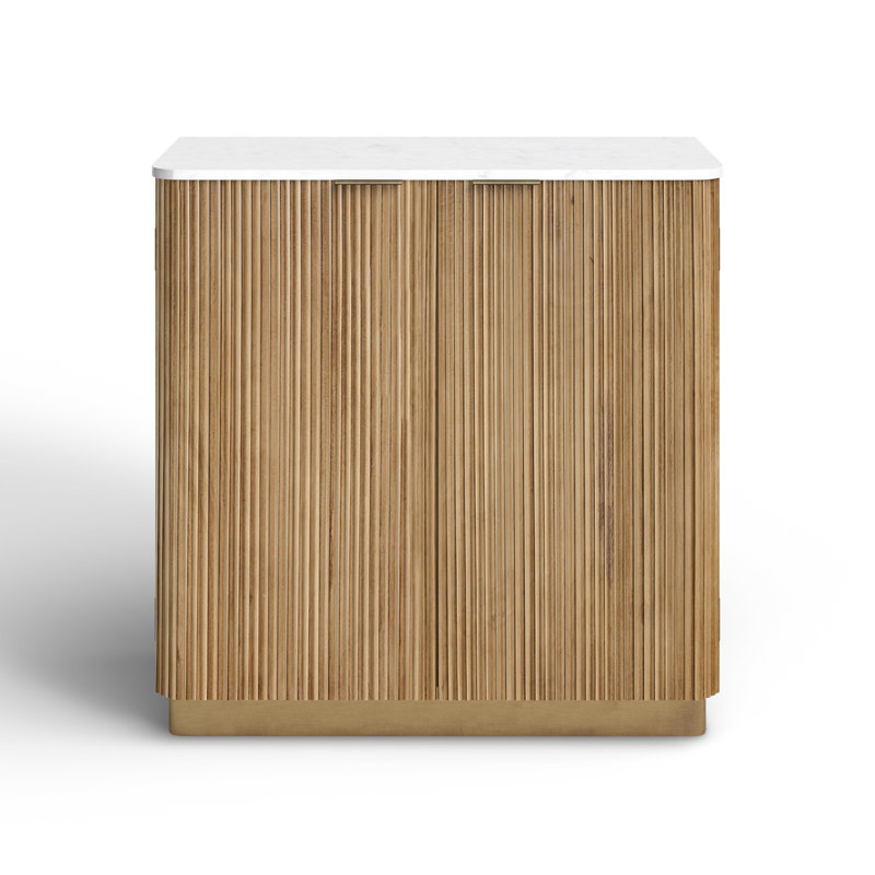 Rylee Modern Cabinet, Light Brown