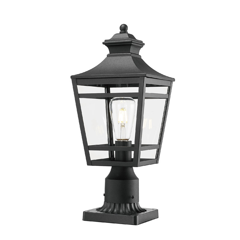 Lanternes d'extérieur avec cadre en verre transparent et aluminium