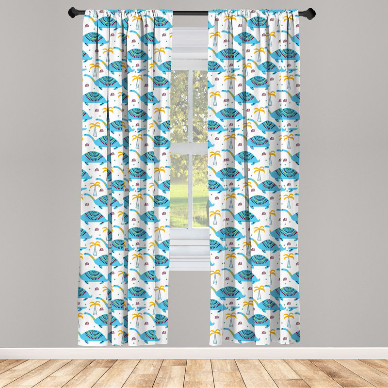 Rideaux 4 panneaux East Urban Home, L 56 po x L 95 po