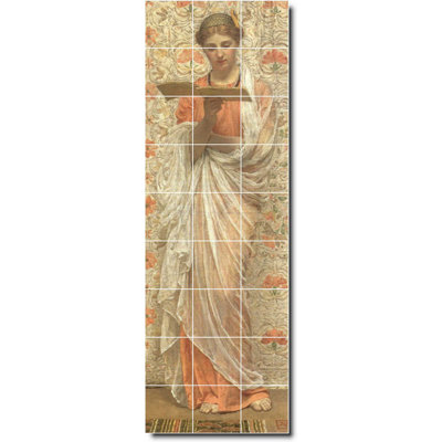 24" x 72" Ceramic Painting Decorative Mural Tile 8" x 8"