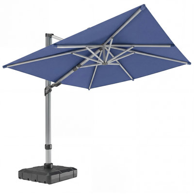 Gentle Chic 132" Aluminum Cantilever Umbrella