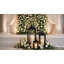 Lanterne en métal Sermont Spaces Living Fairmont, lanterne à bougie noire avec panneaux de verre, porte-bougie pilier pour décor intérieur et extérieur couvert, porche, mariage et foyer, carré 7,75 po x 11,25 po de hauteur-137252274-137252275