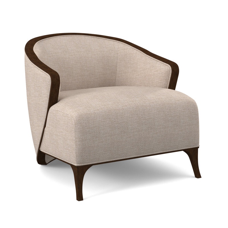 Penegrine Lounge Chair, American Walnut, Polly Snow