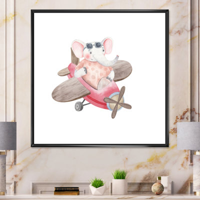 Mignon enfants éléphant volant