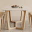 Ensemble de table et chaises de salle à manger en bois massif-107394003