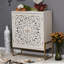 Armoire 2 portes Simms White Flower
