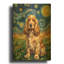«English Cocker Spaniel Starry Night» par Rich Monet, art mural en métal doré, 16 po x 24 po-1547860183