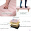 Repose-pieds capitonné en velours Accent Channel-369859760