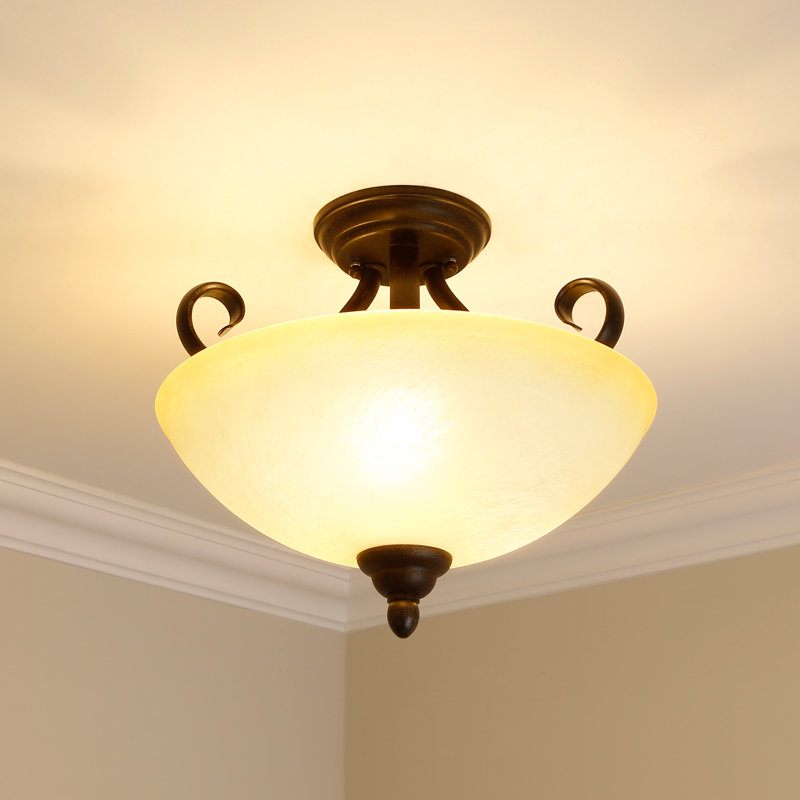 Alodi Glass Semi Flush Mount