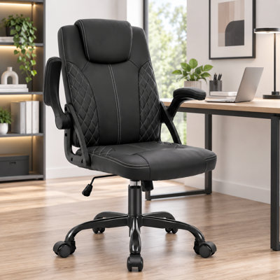 Chaise de bureau ergonomique en similicuir Kappello