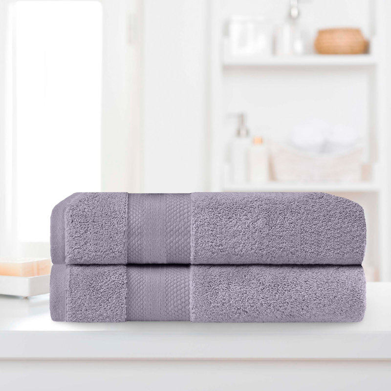 Collection de serviettes finlandaises en peluche 100% turque, Glycine, Draps de bain - paquet de 2