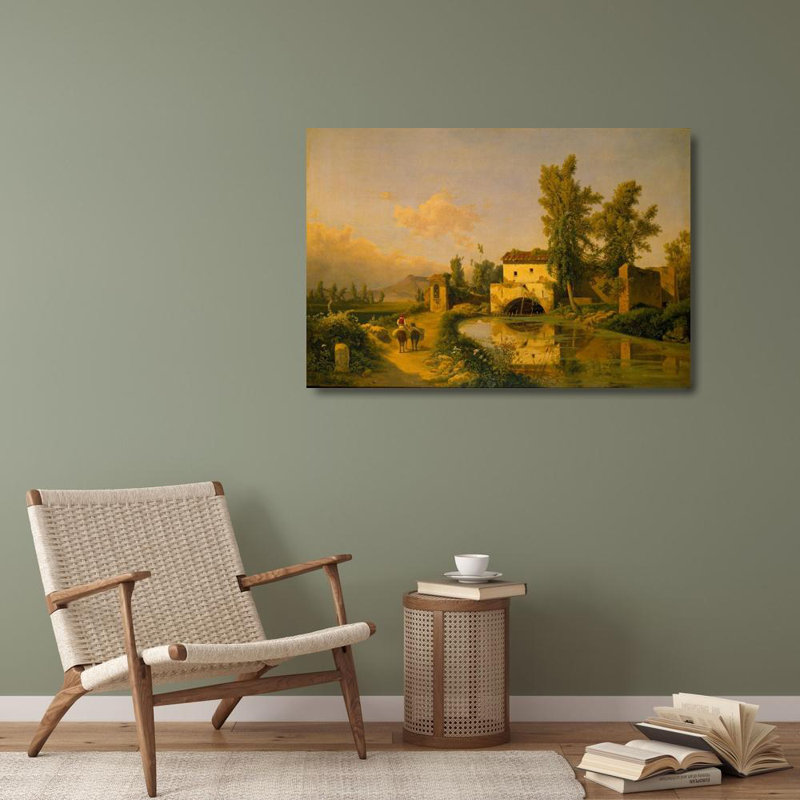 «Italian Landscape» par Beniamino De Francesco, reproduction d'art sur toile tendue avec châssis, H 40 po x l 28 po