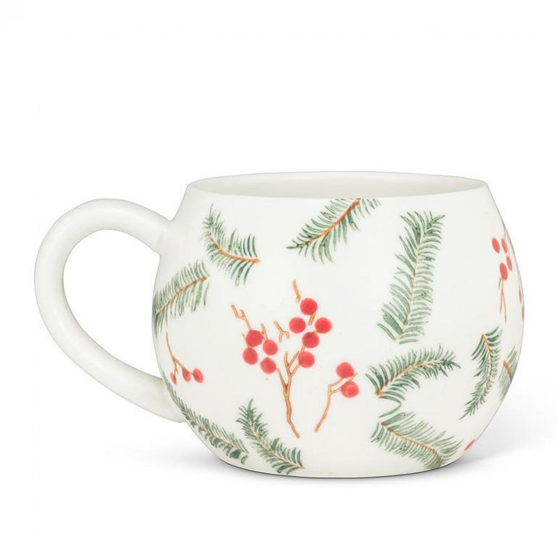 Grande tasse en pin et baies