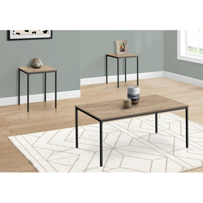 3Pcs Table Set 1 Coffee Table And 2 End Table Set