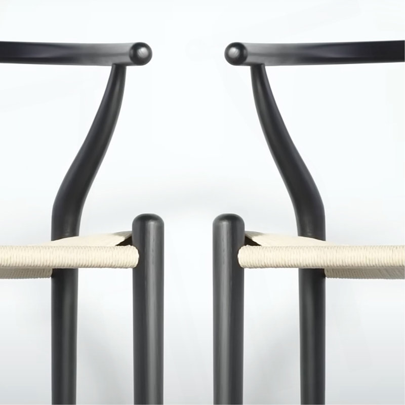 Wishbone Counter Stool, Black