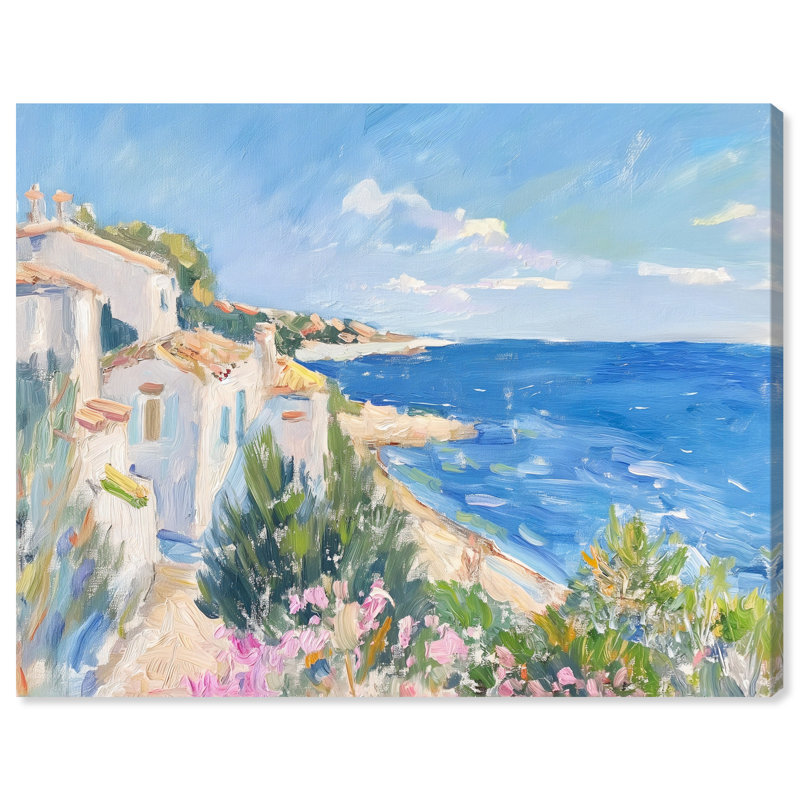 Henri Matisse Interpreted Town III Canvas Nautical & Beach Print by Oliver Gal, Black Frame, 20 x 16, 16"H x 20"W