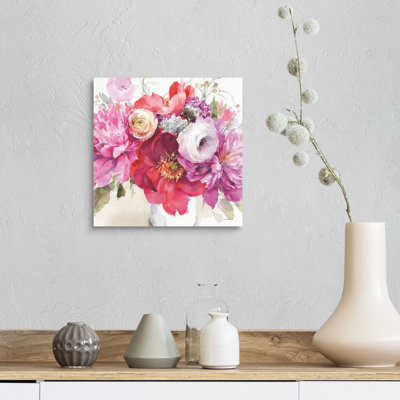 Visiblement rose 01 carré par Lisa Audit - reproduction d'art