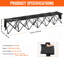 Chaise de camping pliante portative 6 places avec banc de transport