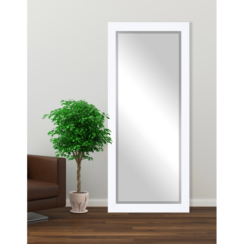 Henslee Mirror, Satin White, 71" H x 30.5" W