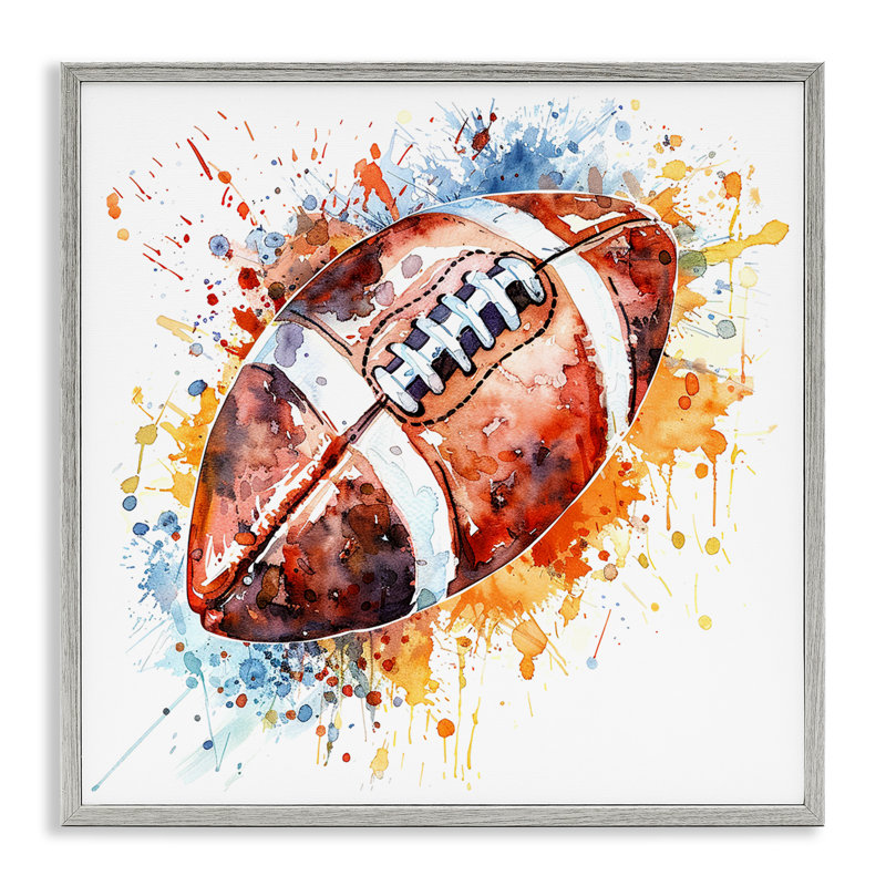  Art de la giclée de football par giclée par LSR Design Studio, H 24 po x l 24 po, Estampe numérique Farmhouse