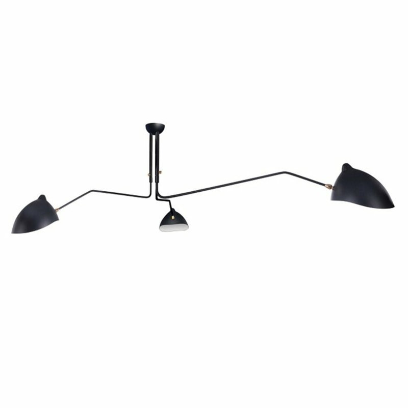Lustre géométrique unique à 3 lumières Frausto, Blanc