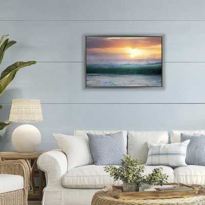 Cadre flottant Sunset & Waves View, design par Dennis Frates
