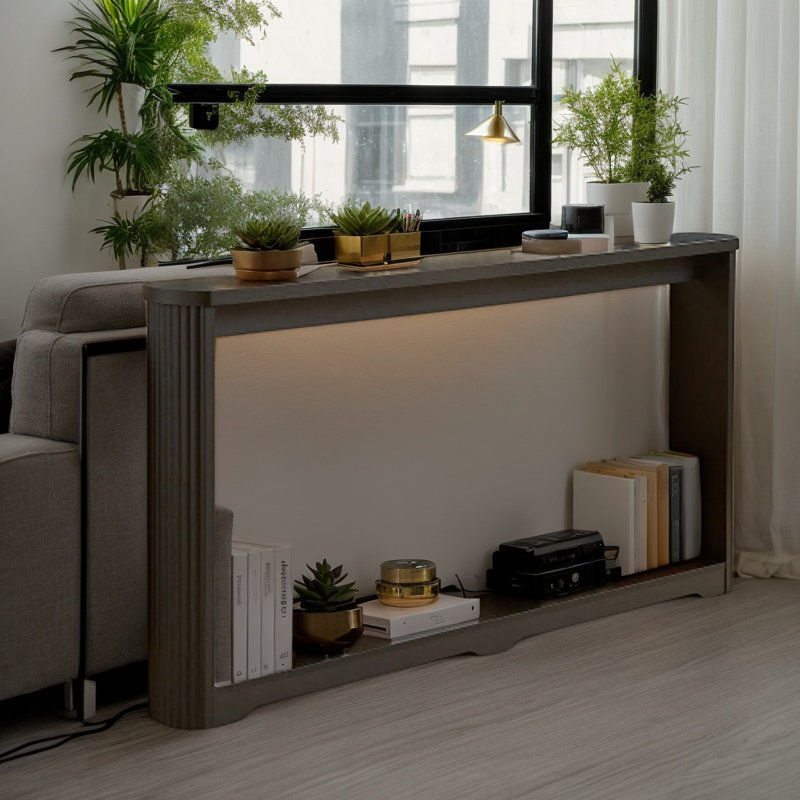 Table de rangement 70 po, Noir