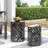 Faliha Powder-Coated Iron Cut Round Side Table-70303709-130003276