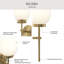 Applique murale 1 lumière Rigsby-127683765