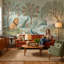 Papier peint mural rétro, pastorale, paons, décoration murale amovible-1881530858-1881530775