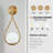 19" 2-Pack Modern Golden Wall Sconces (No Bulbs)